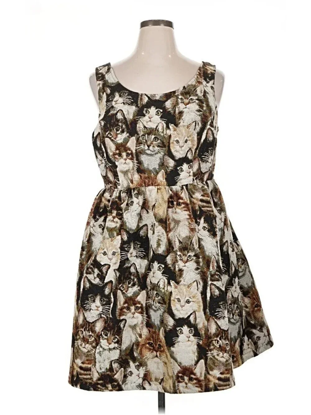 modcloth fit and flare dress ModCloth Mystique Mirage Fit & Flare Dress in Gothic Garden, Size XL main image 0